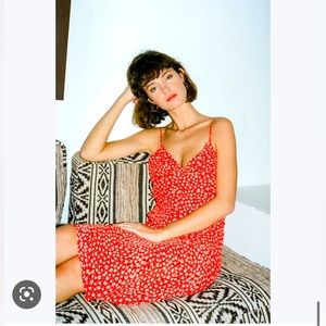 Rouje red floral sundress